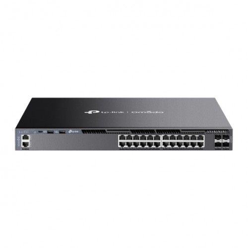 Omada 24-Port Gigabit Stackable L3 Managed Switch with 4 10GE SFP+ Slots